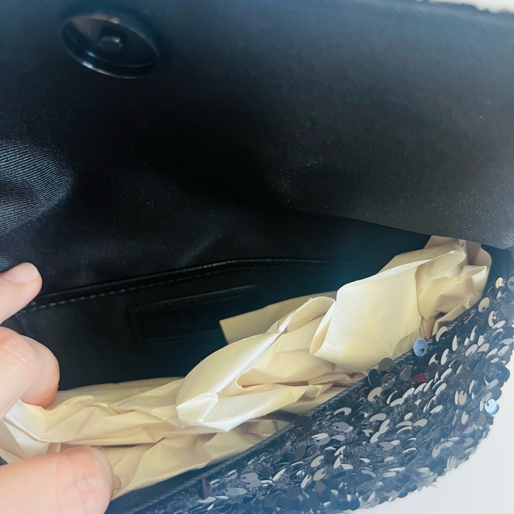 Nicole Miller Black Sequin Bag🖤 - Picture 5 of 9